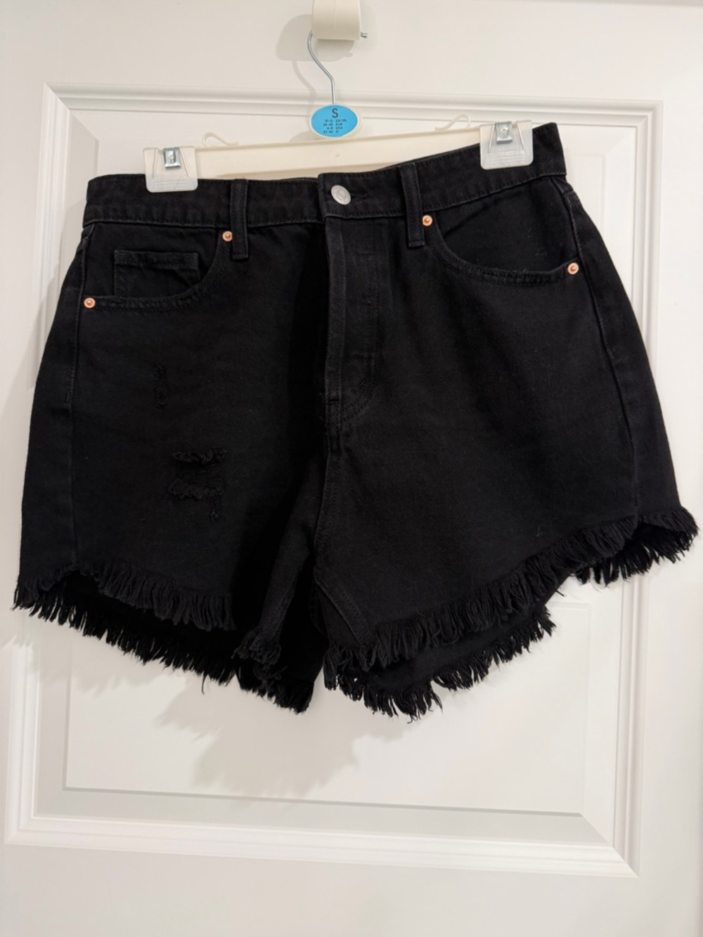 NWOT Wild Fable Black Frayed Highest Rise Shorts